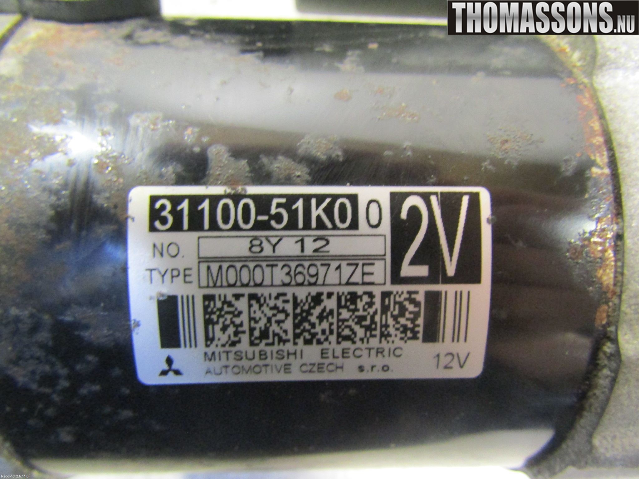 Suzuki SPLASH Startmotor