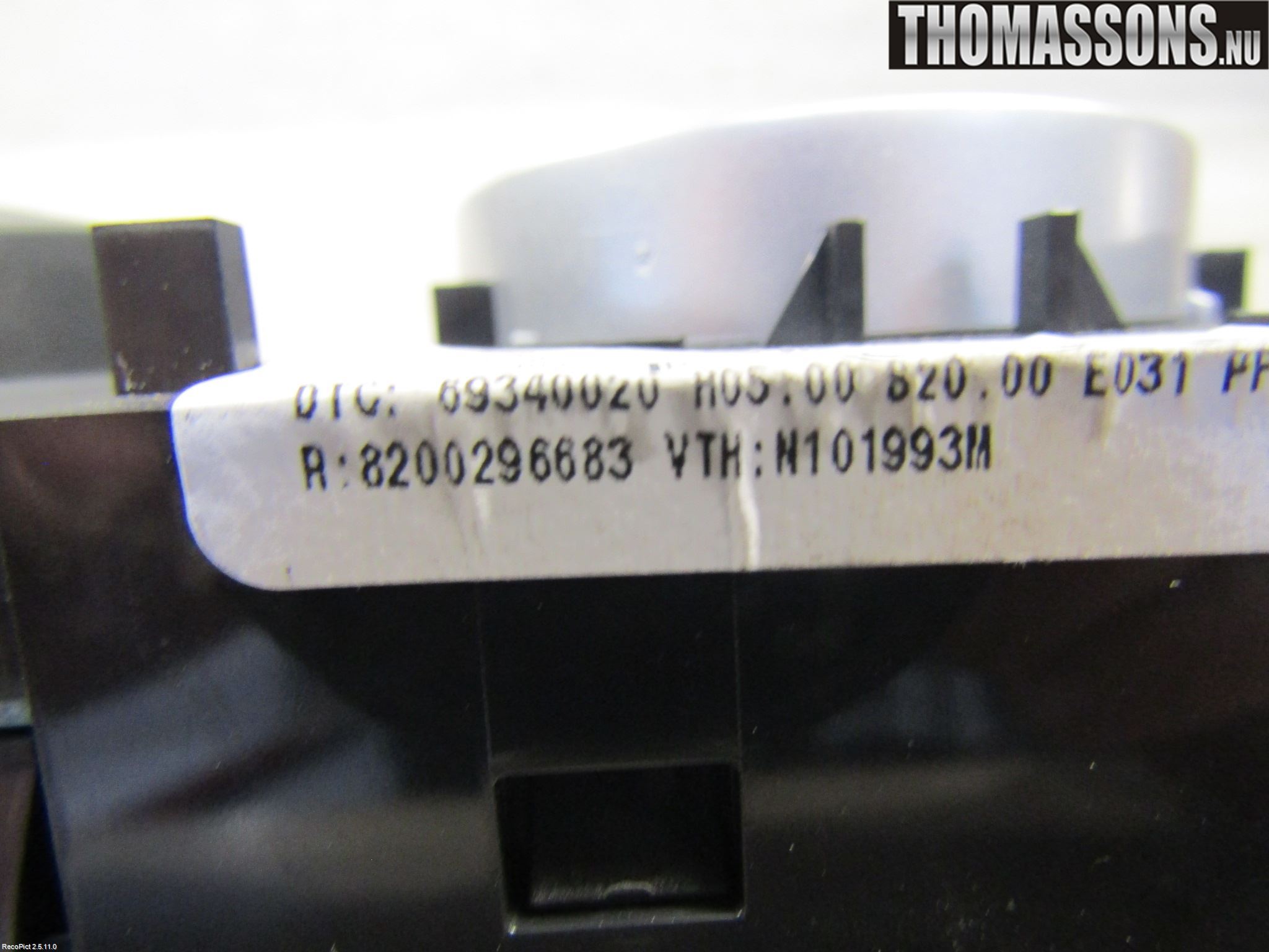 Renault CLIO III  09-12 Värmereglage