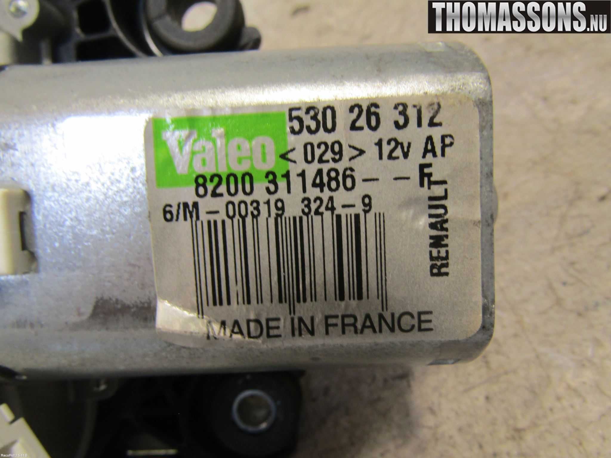 Renault CLIO III  09-12 Torkarmotor Baklucka