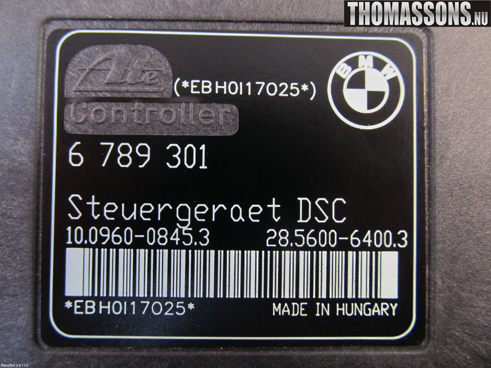 BMW 3 E90/91 SED/TOU 05-12 Abs Hydraulaggregat