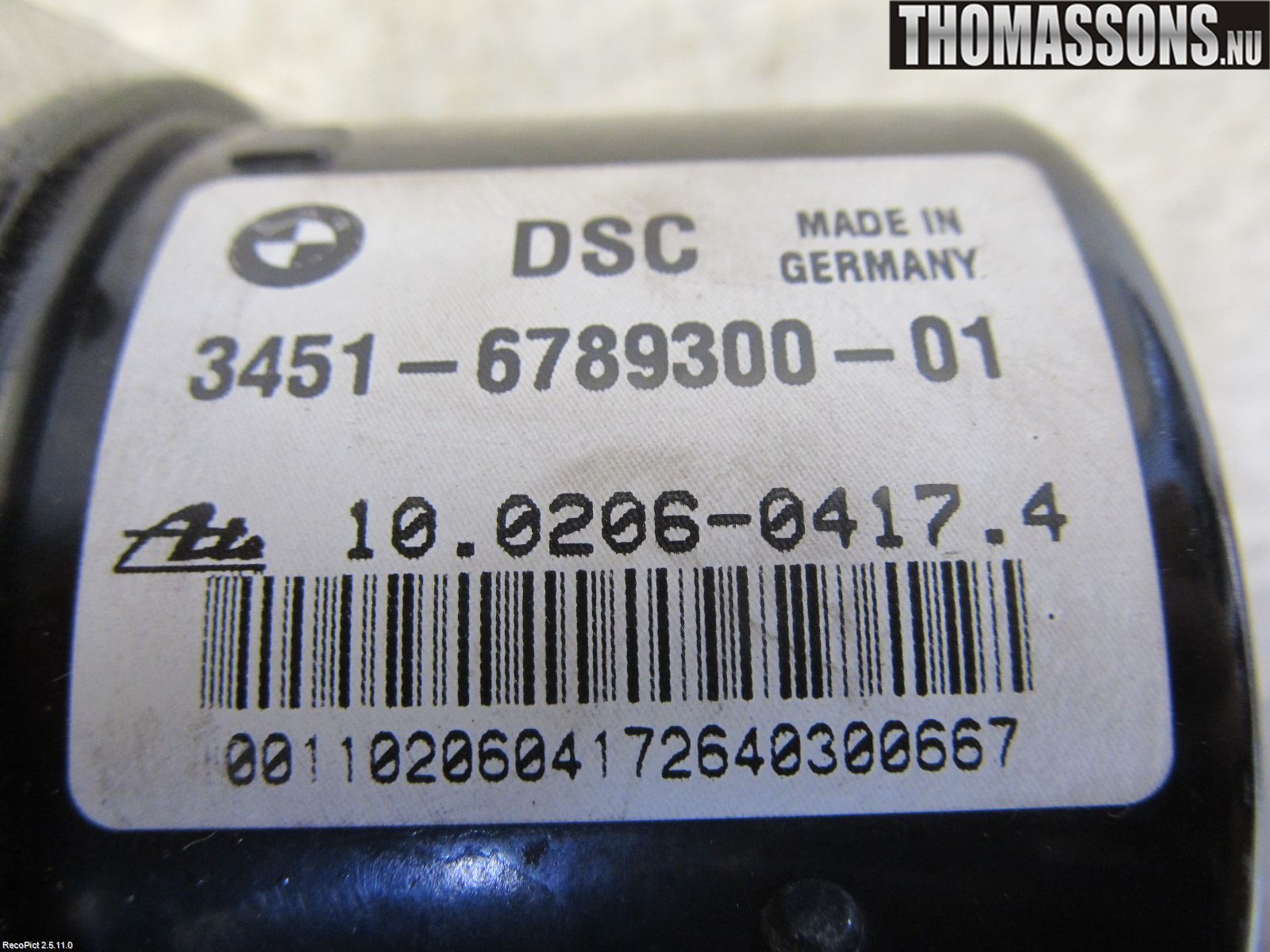 BMW 3 E90/91 SED/TOU 05-12 Abs Hydraulaggregat