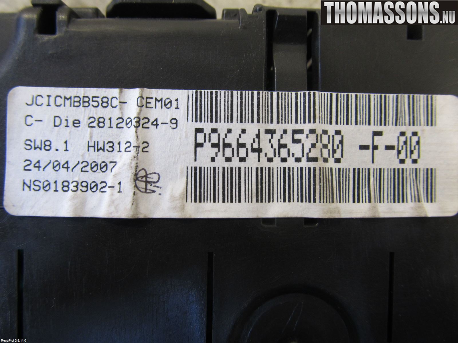 Citroen C4 GRAND PICASSO 07-13 Instrument Komb