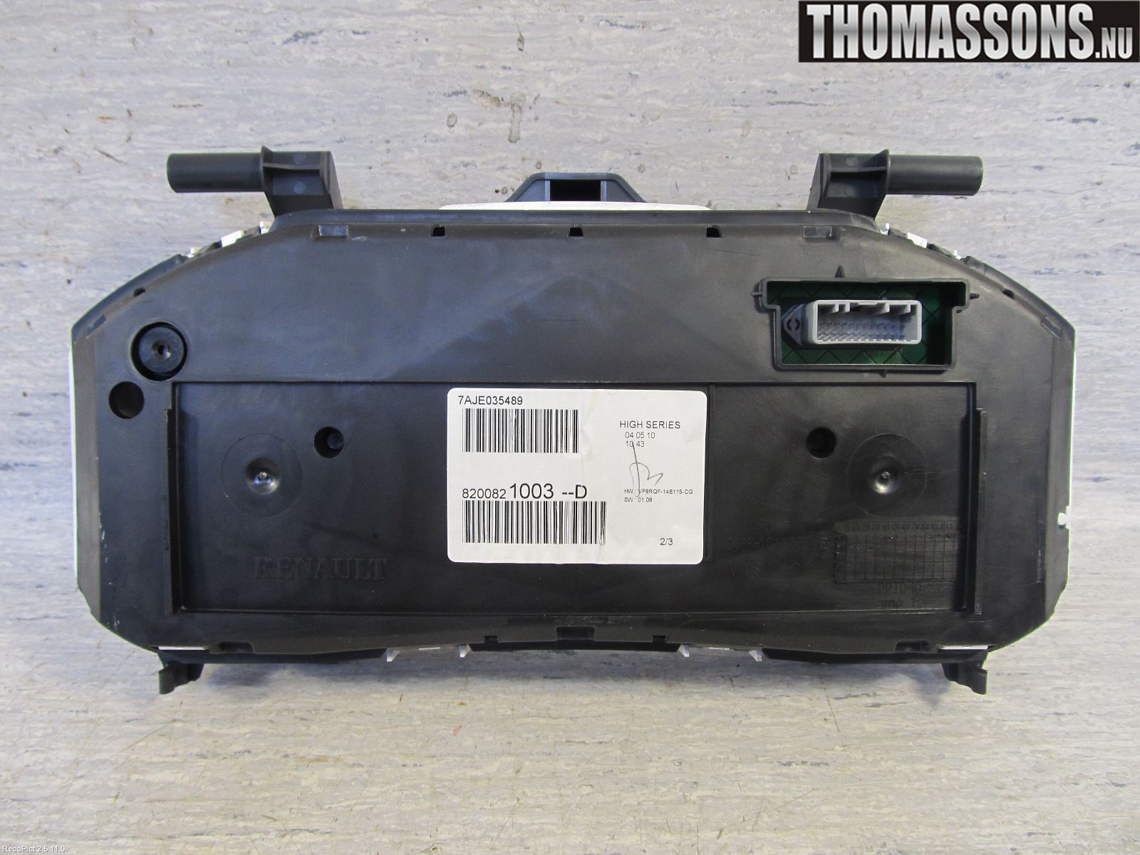 Renault CLIO III  09-12 Instrument Komb