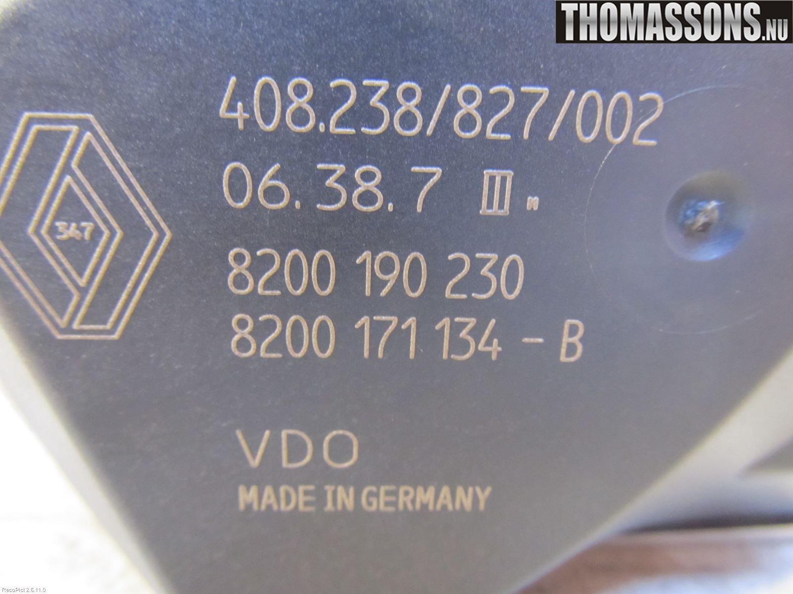 Renault MÉGANE II  06-08 Injspjällhus