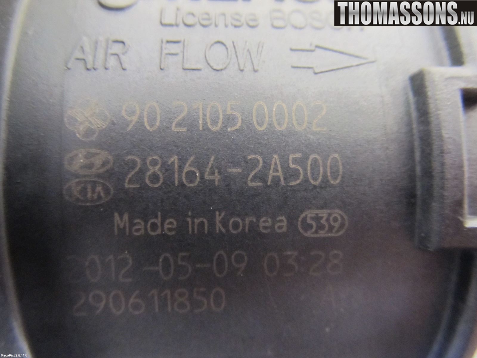 Hyundai i30 GD 13-17 Injluftmassamätare