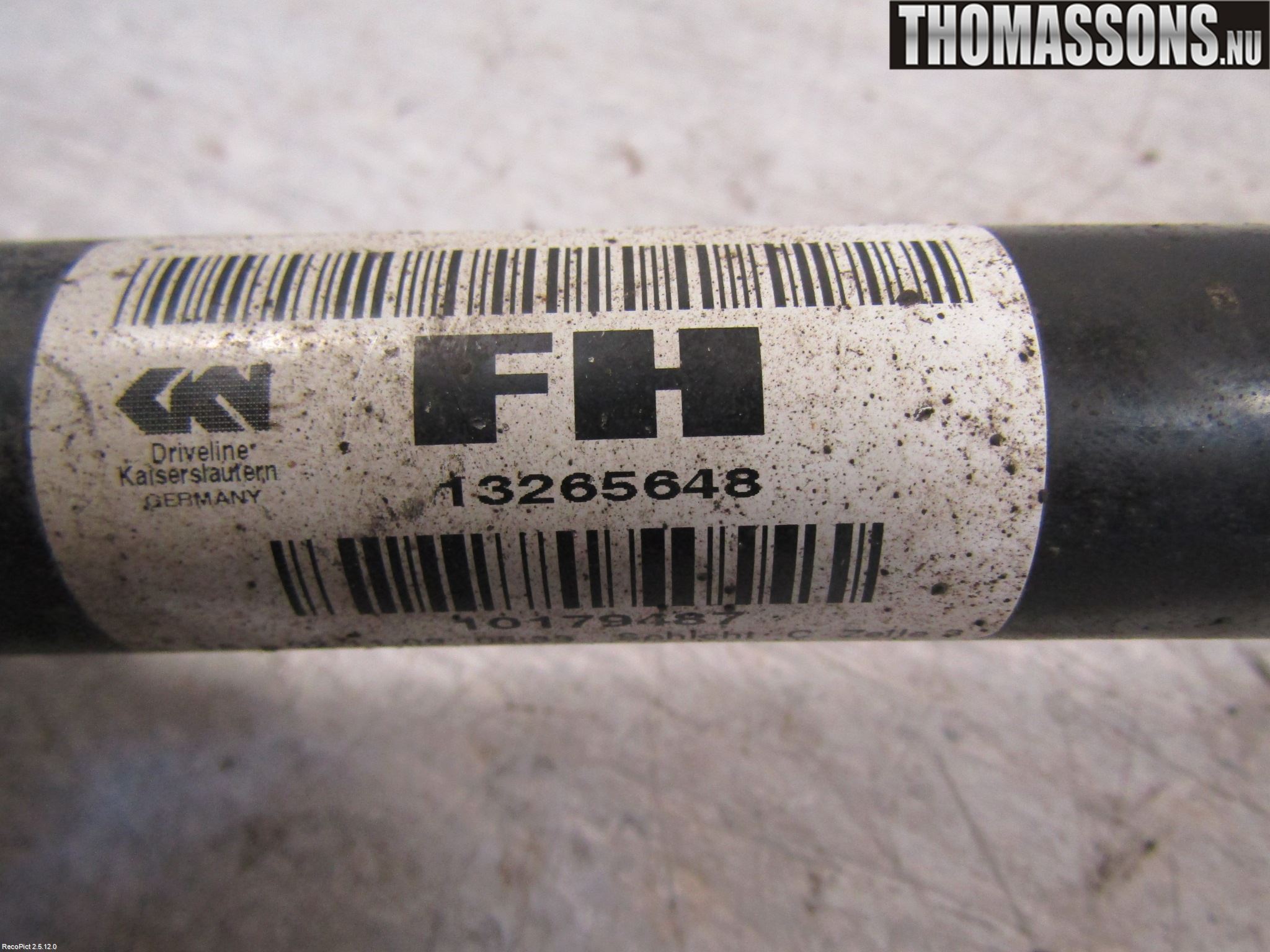 Opel INSIGNIA 09-16 Drivaxel Fram Höger