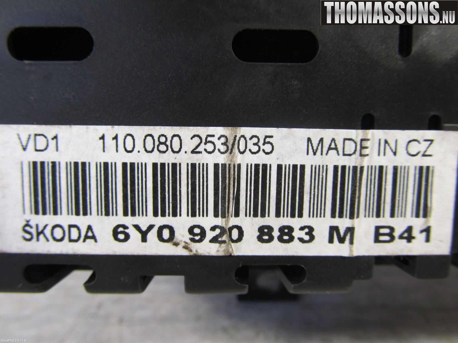 Skoda FABIA 99-07 Instrument Komb