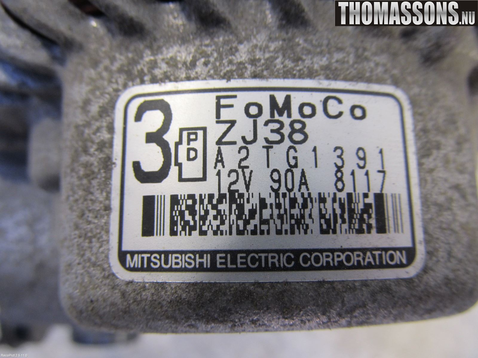 Mazda 2 (DE) 08-15 Generator