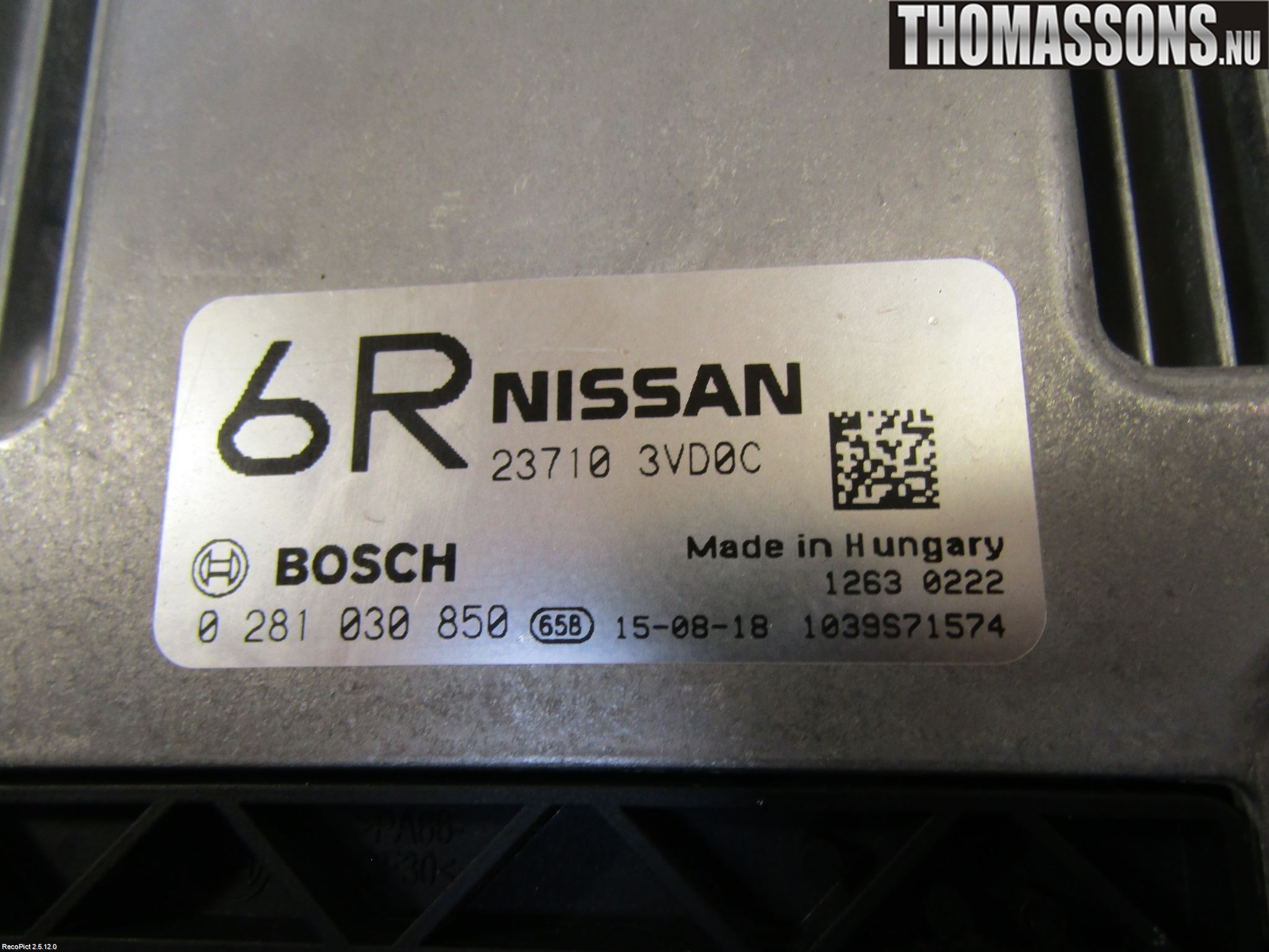 Nissan NV200/NV200 COMBI Styrenhet Insprut Bensin