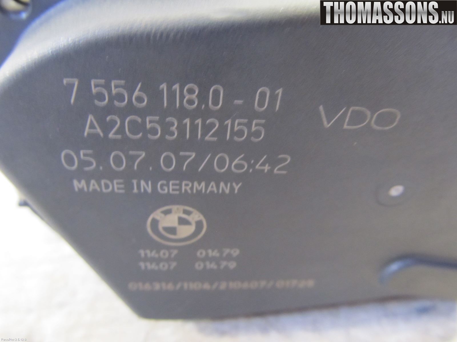 BMW 5 E60/61 Sed/Tou 02-10 Injspjällhus