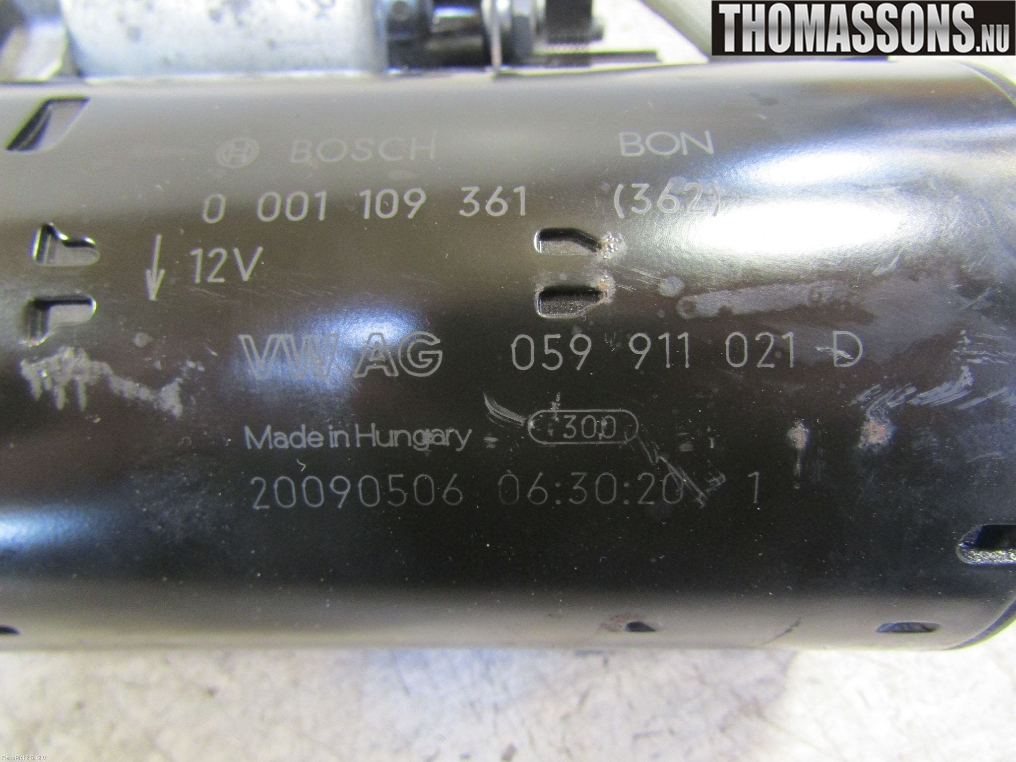 Audi A4/S4 08-11 Startmotor Diesel