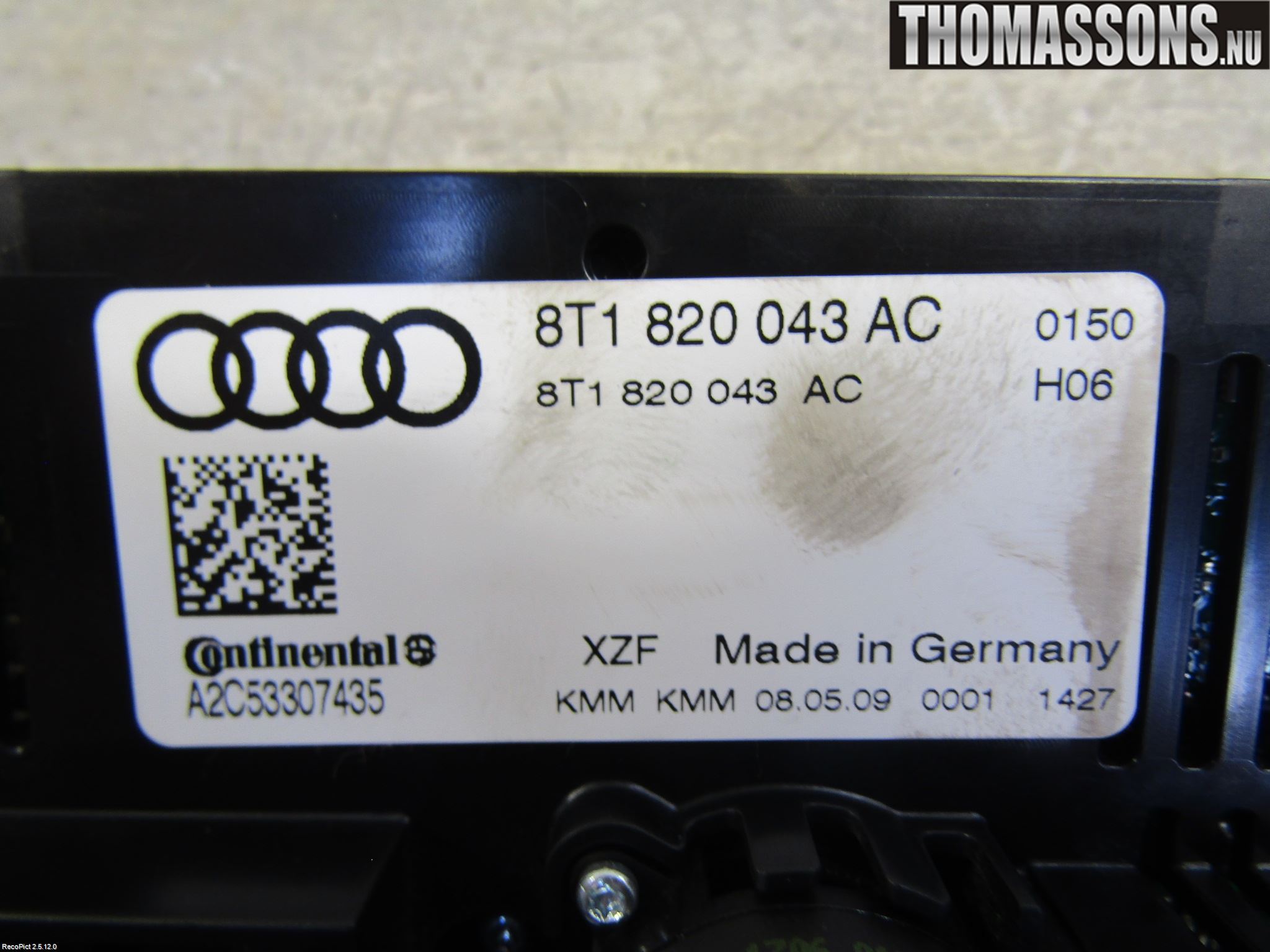 Audi A4/S4 08-11 Ac Styrenhet Ac Manöveren