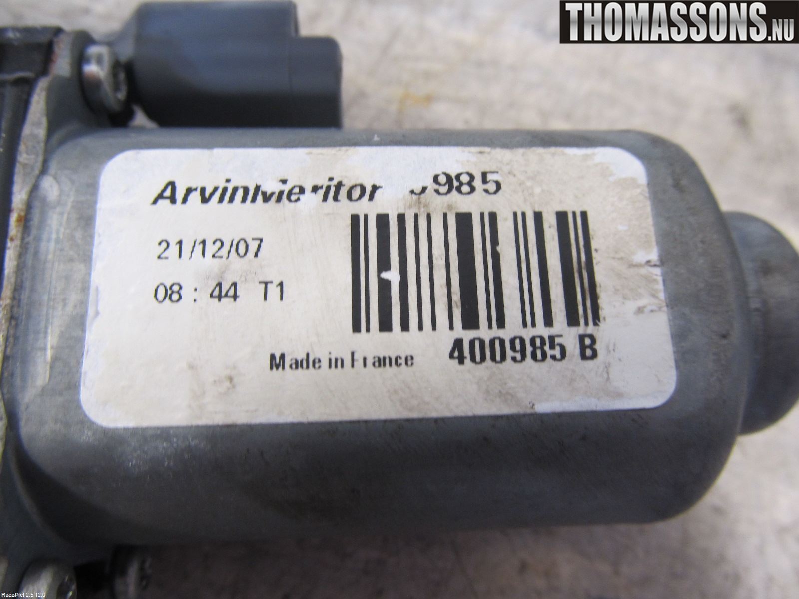 Fiat SCUDO 07-16 Fönsterhiss El Kompl