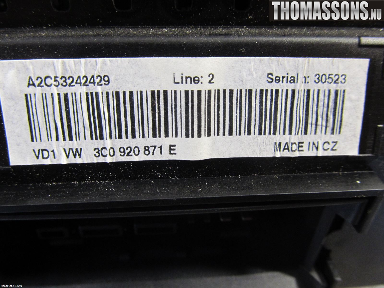 Volkswagen VW PASSAT 05-11 Instrument Komb