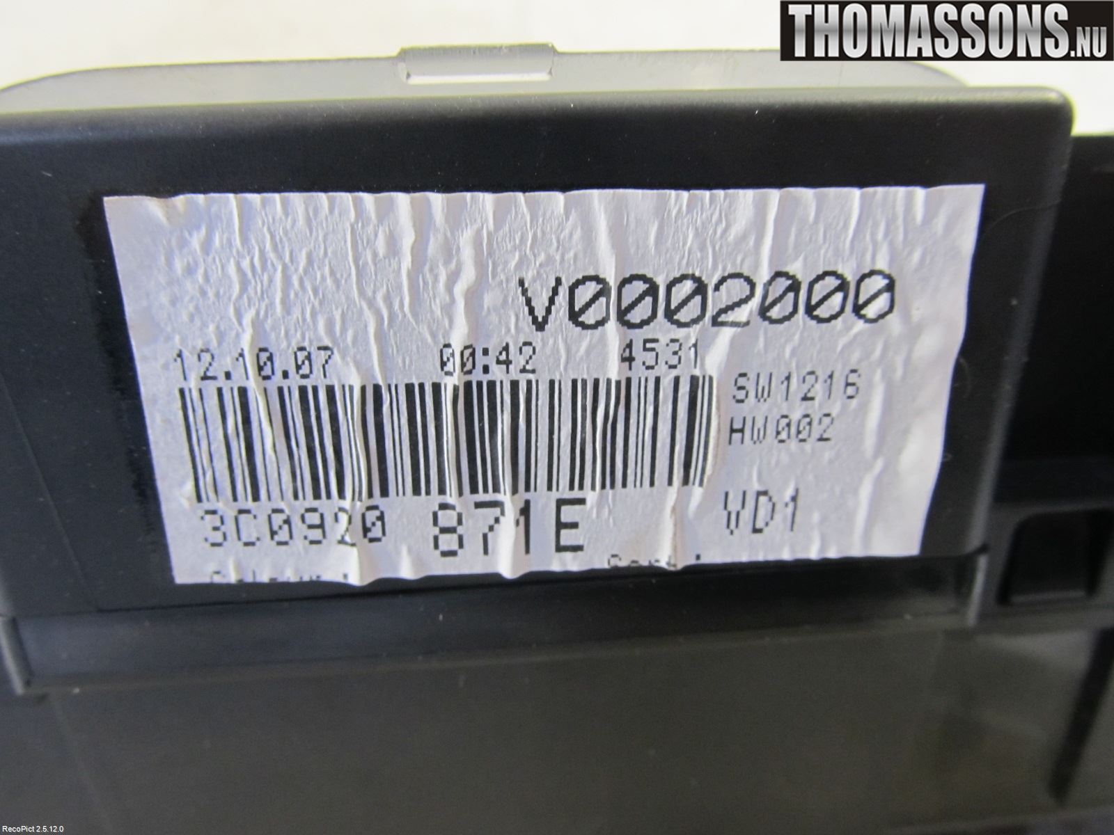 Volkswagen VW PASSAT 05-11 Instrument Komb