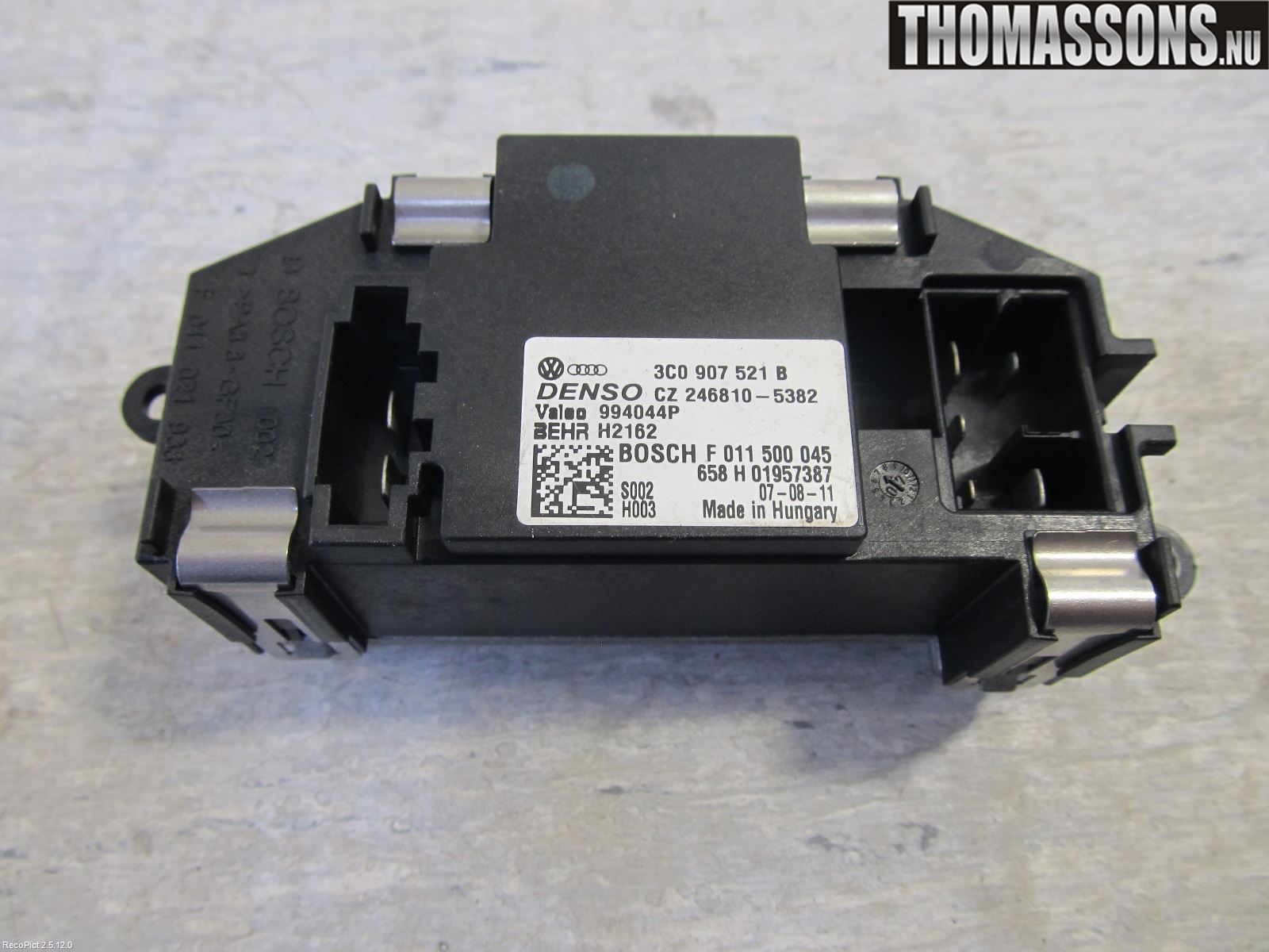 Volkswagen VW PASSAT 05-11 Värmefläktsmotstånd