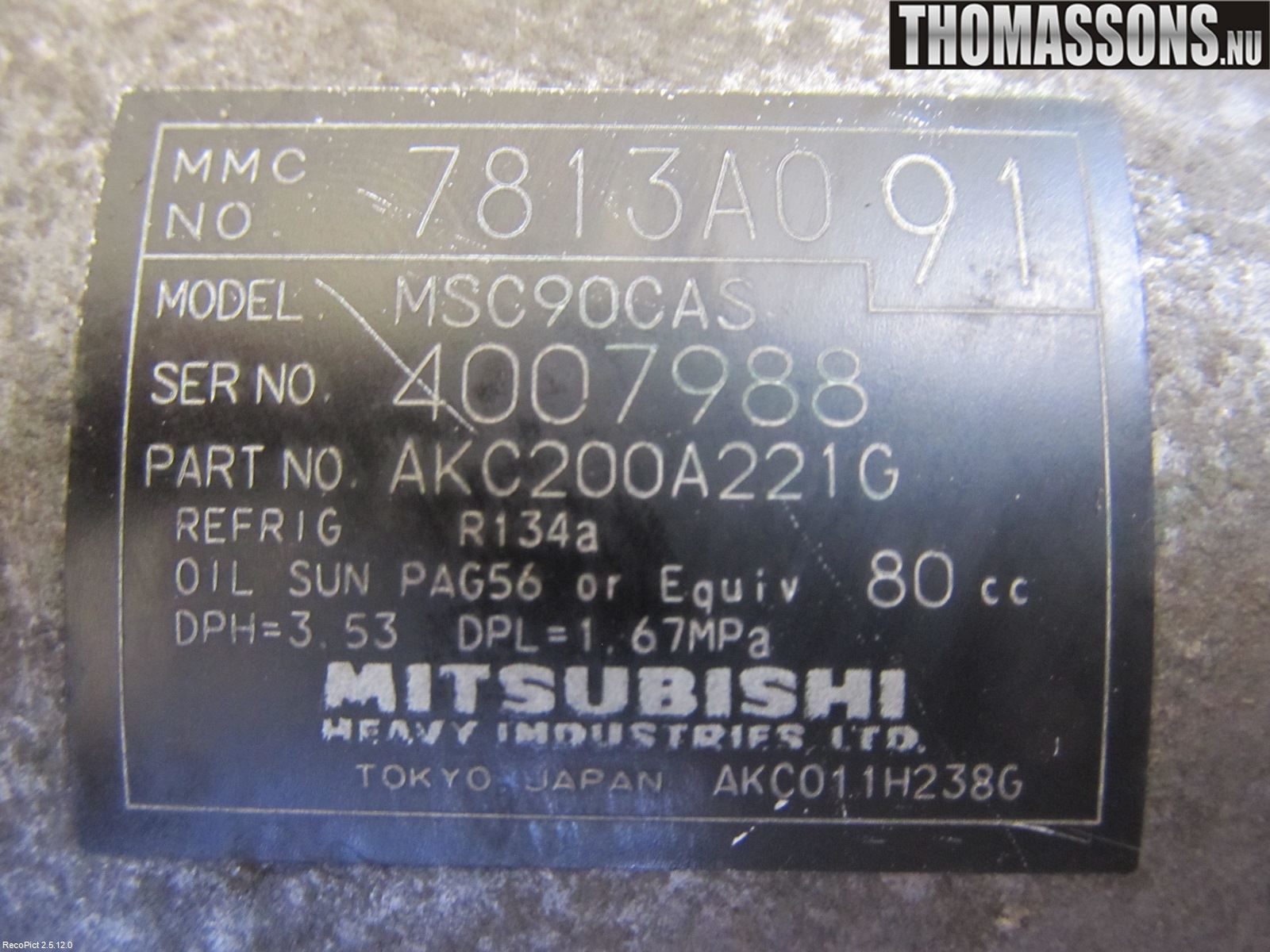 Citroen C-CROSSER Ac Kompressor