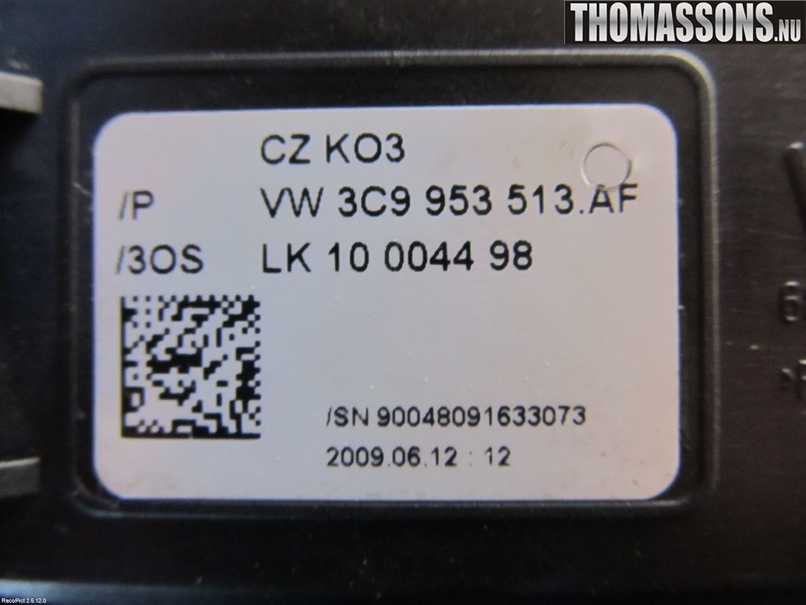 Volkswagen VW PASSAT 05-11 Spakcentral