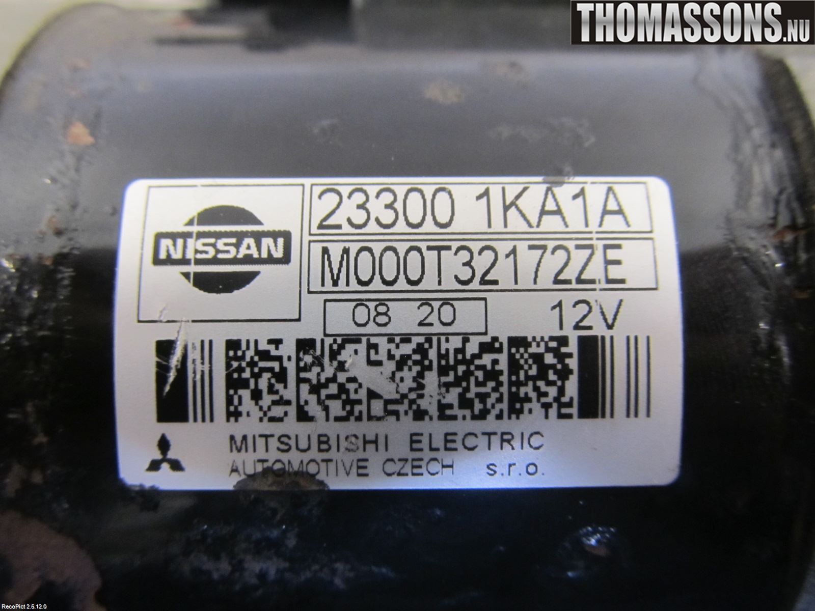 Nissan JUKE 10-14 Startmotor