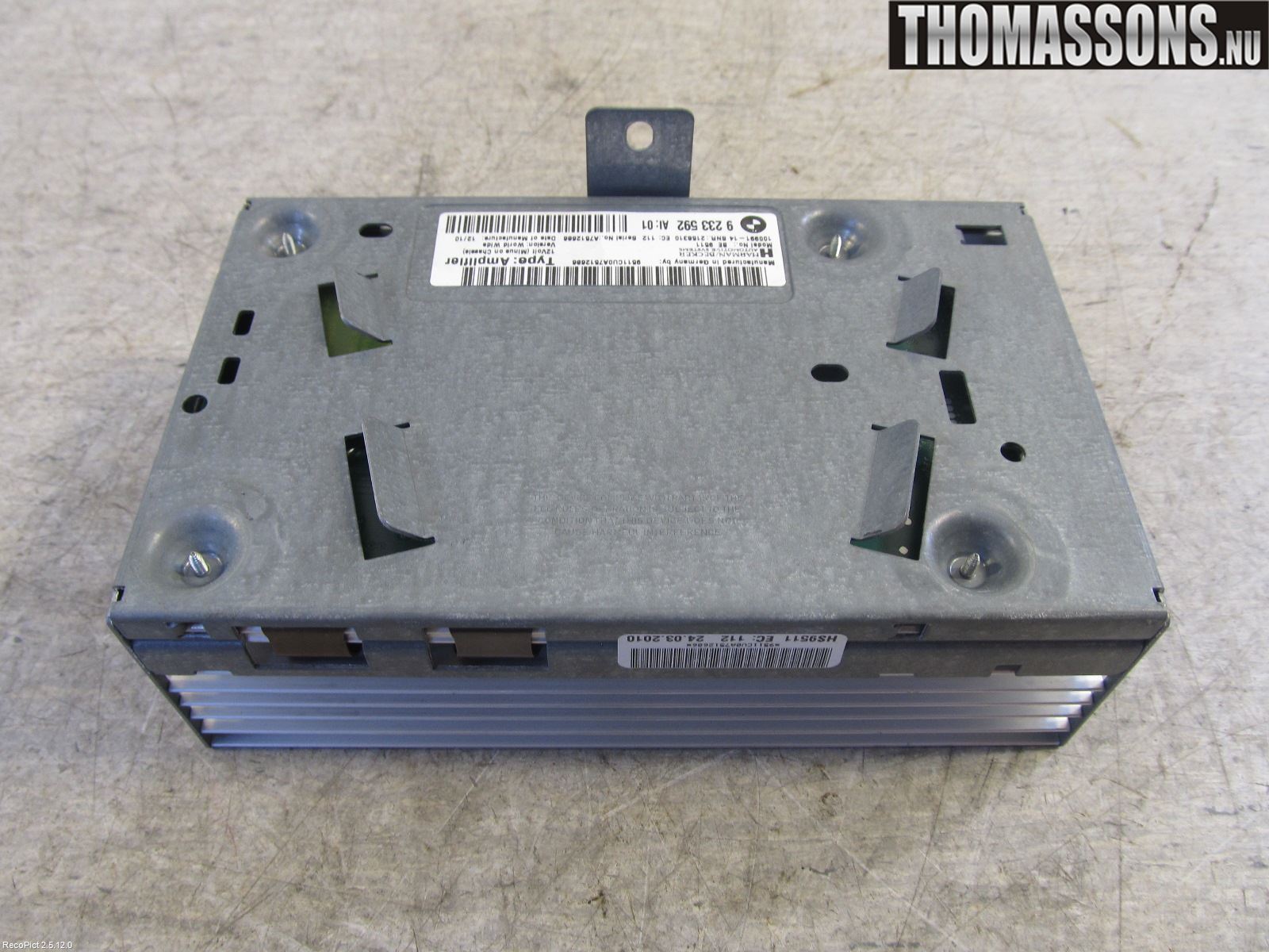 BMW 5 F10/F11/F18 09-17 Radio-Stereo Förstärkare