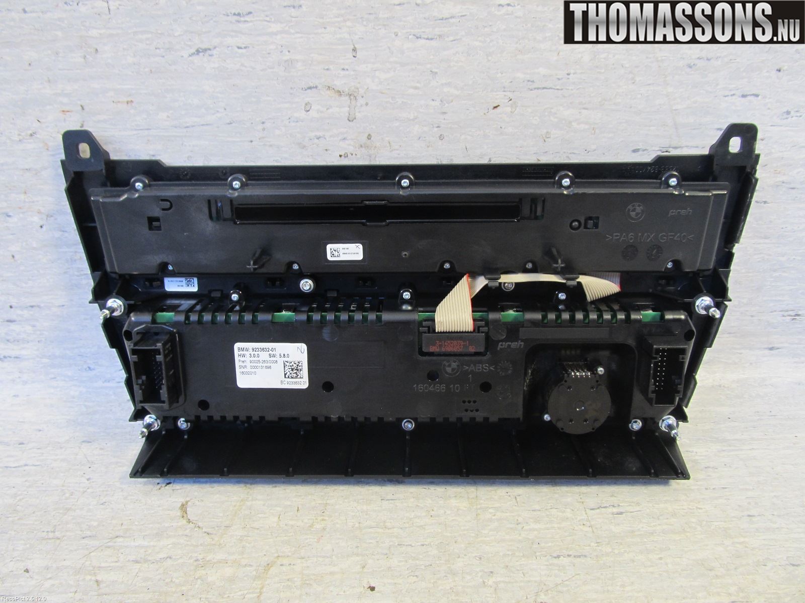 BMW 5 F10/F11/F18 09-17 Ac Styrenhet Ac Manöveren