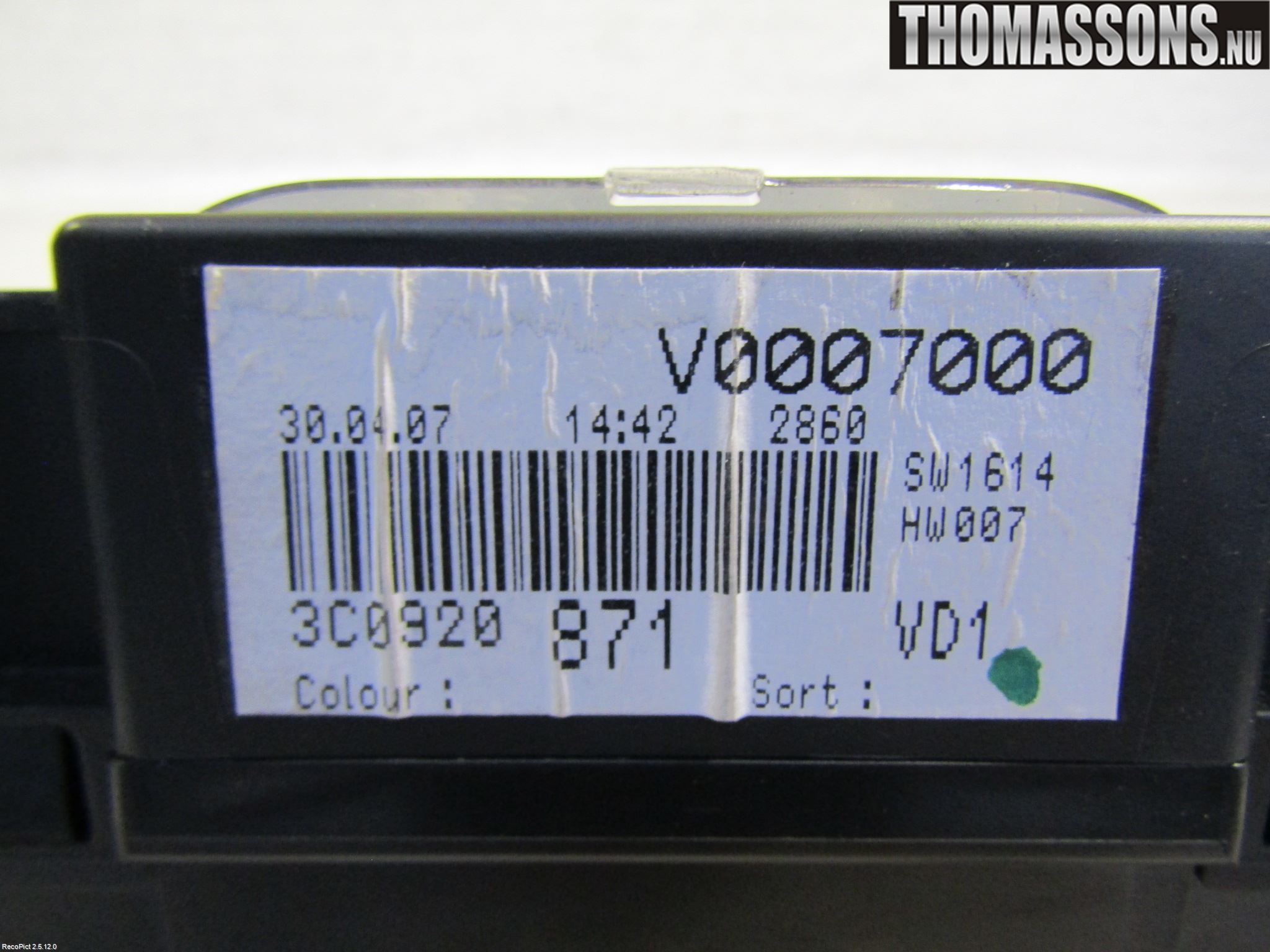 Volkswagen VW PASSAT 05-11 Instrument Komb