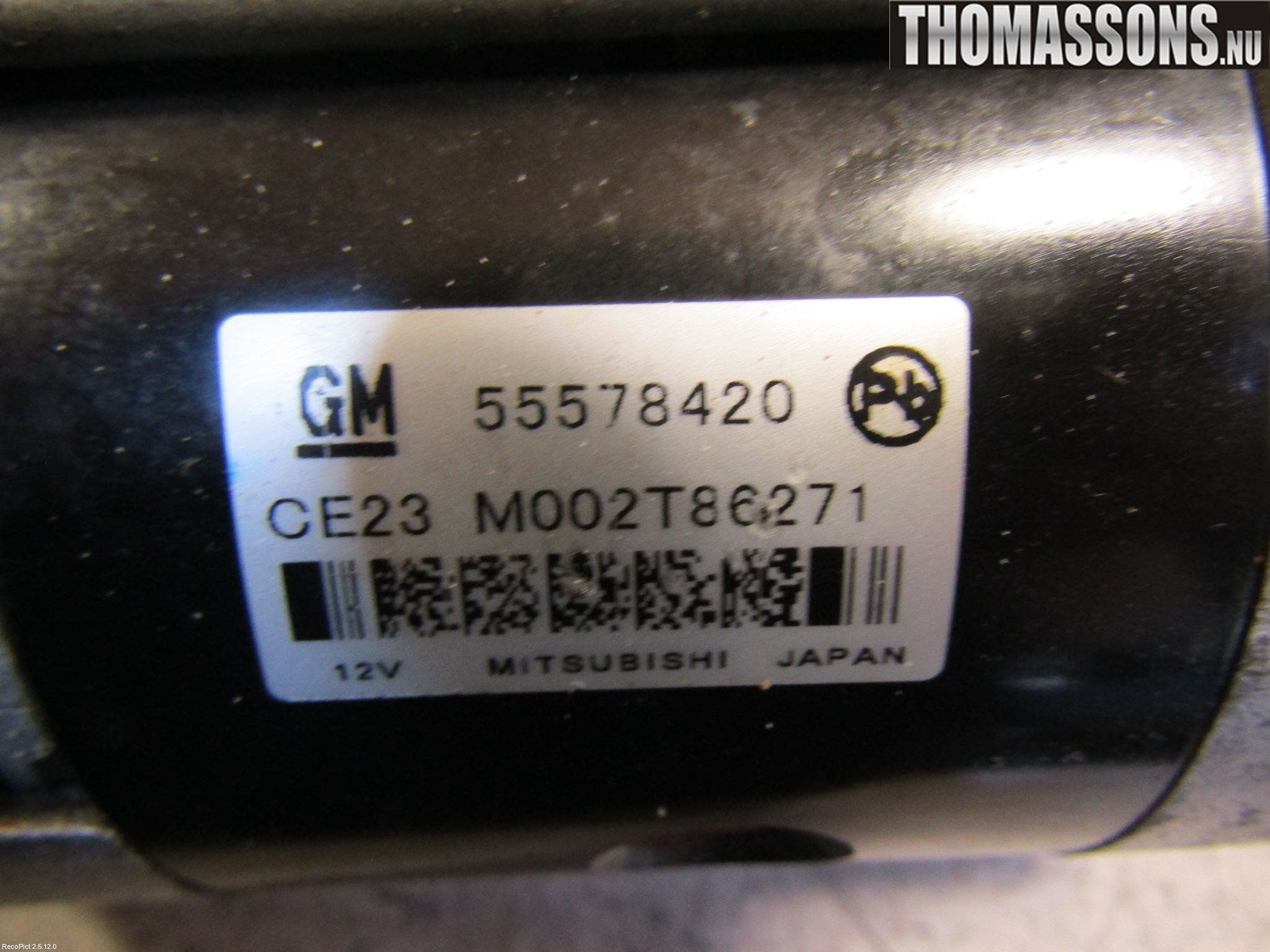 Opel ASTRA J 10-15 Startmotor Diesel
