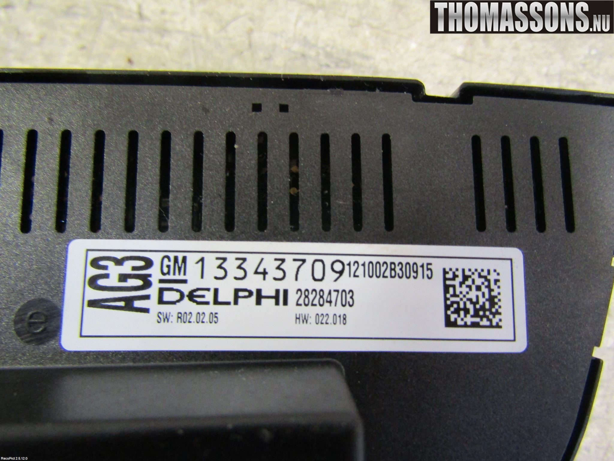 Opel ASTRA J 10-15 Ac Styrenhet Ac Manöveren