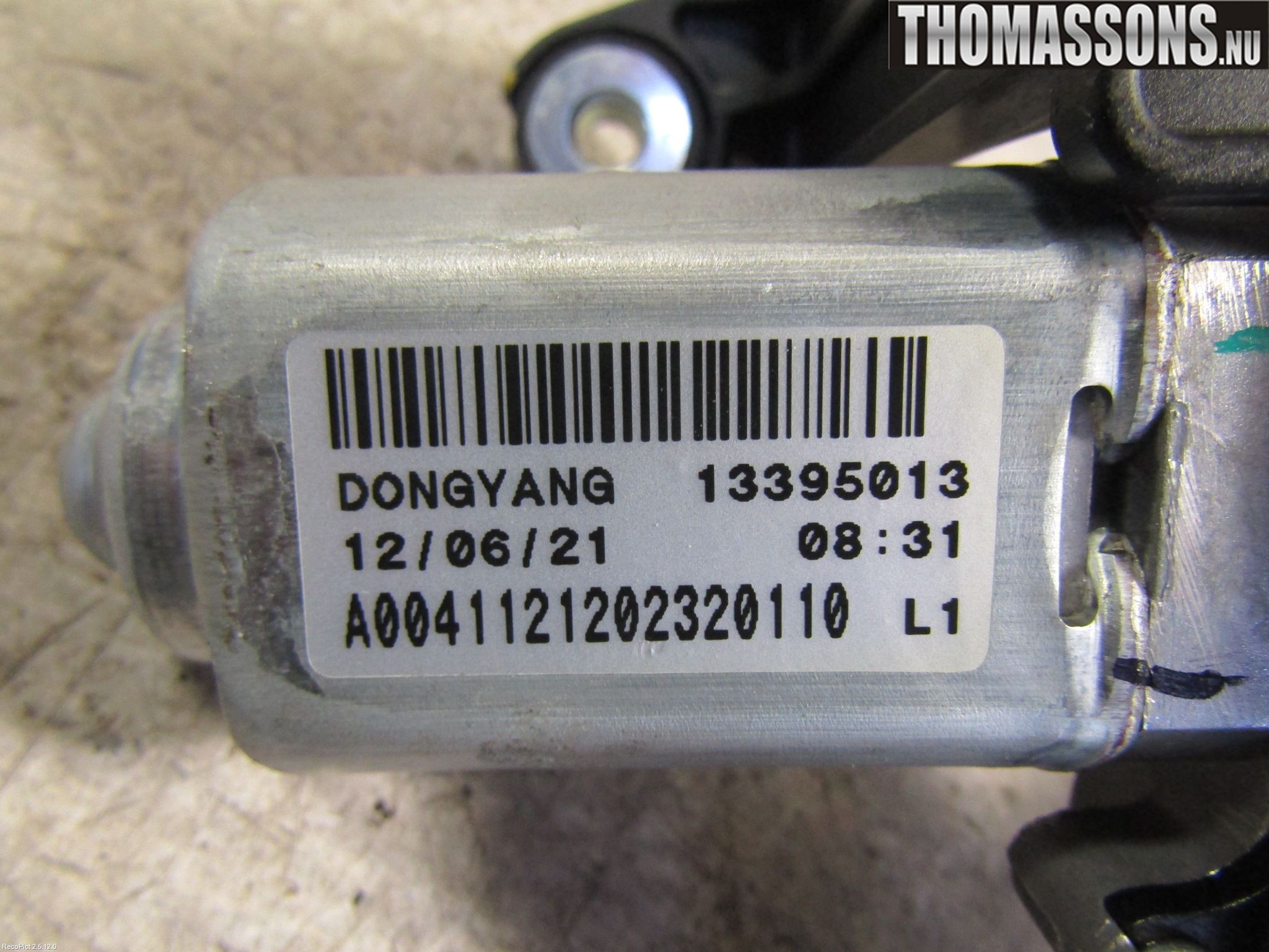 Opel ASTRA J 10-15 Torkarmotor Baklucka