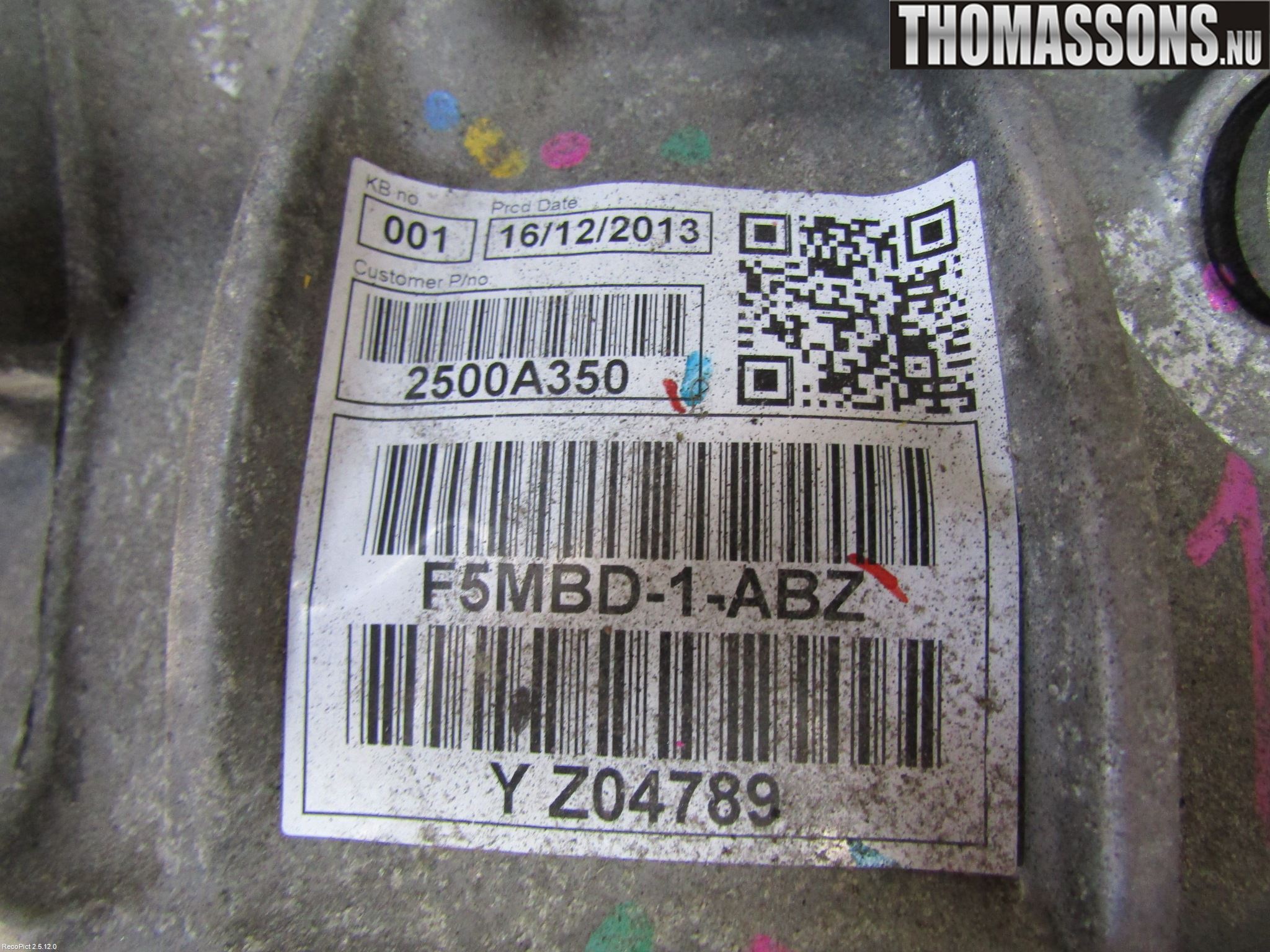 Mitsubishi SPACE STAR 13- Växellåda Man 5 Vxl