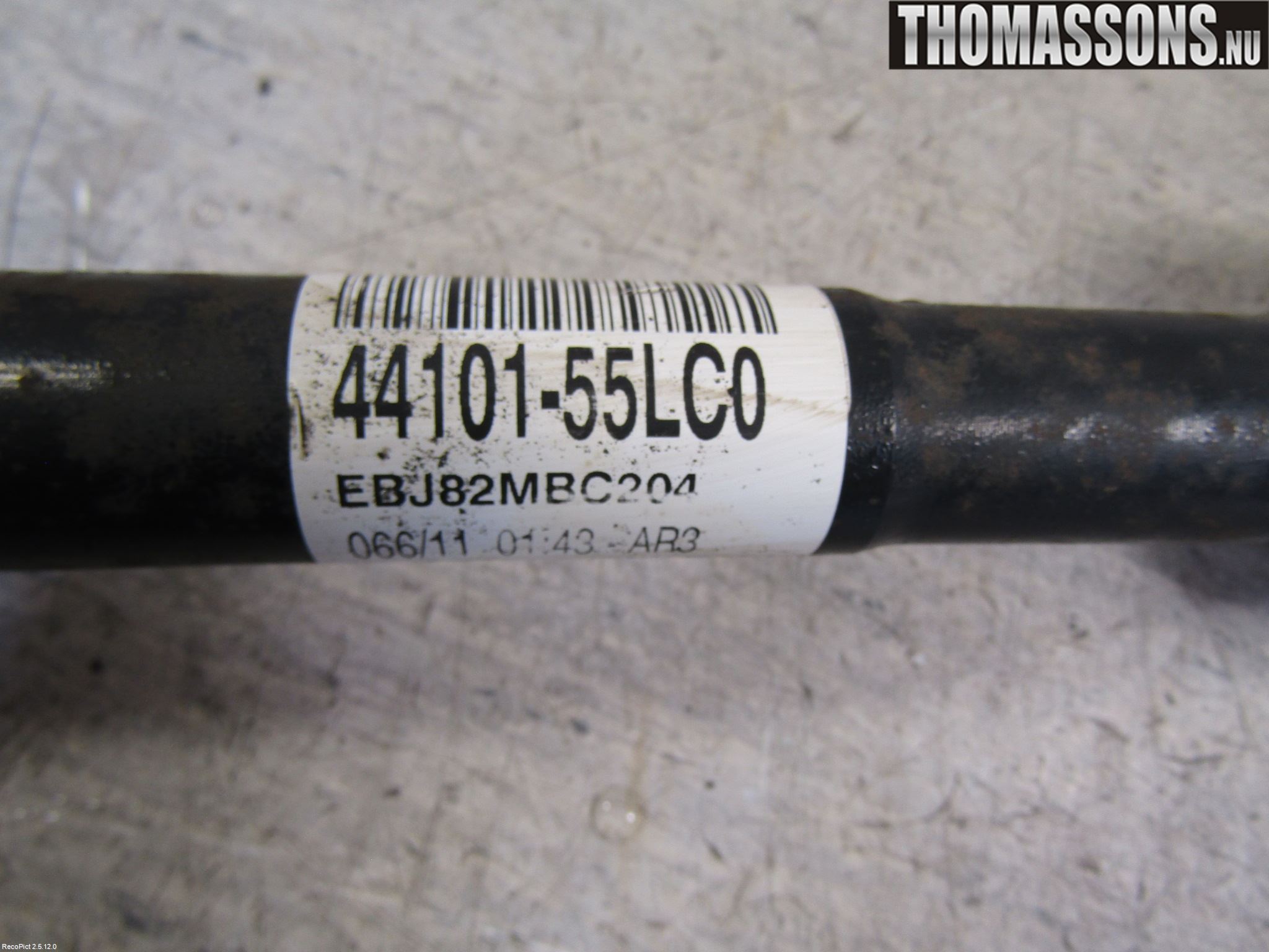 Suzuki SX4 10-13 Drivaxel Fram Höger