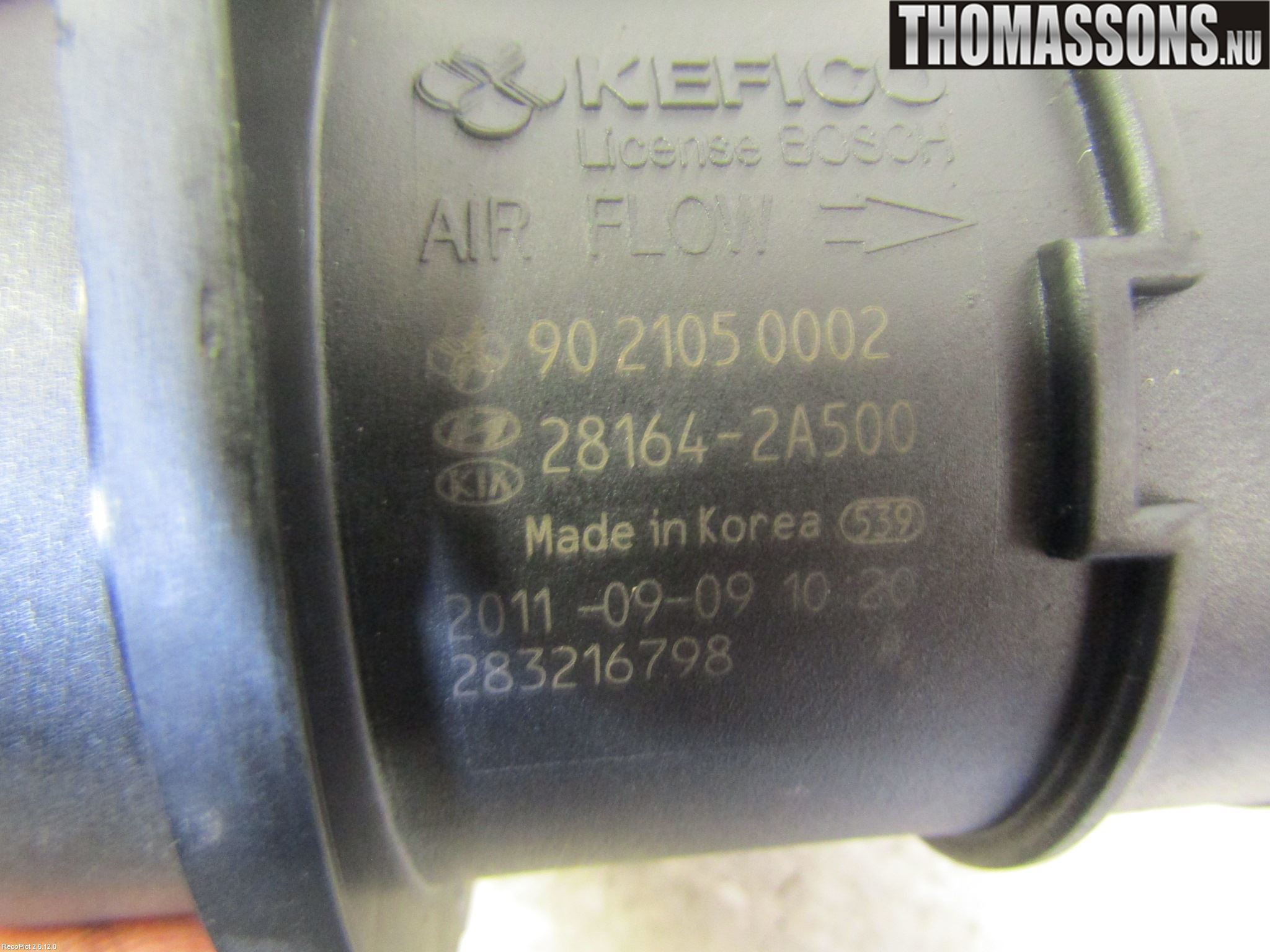 Hyundai i30 FD 07-12 Injluftmassamätare