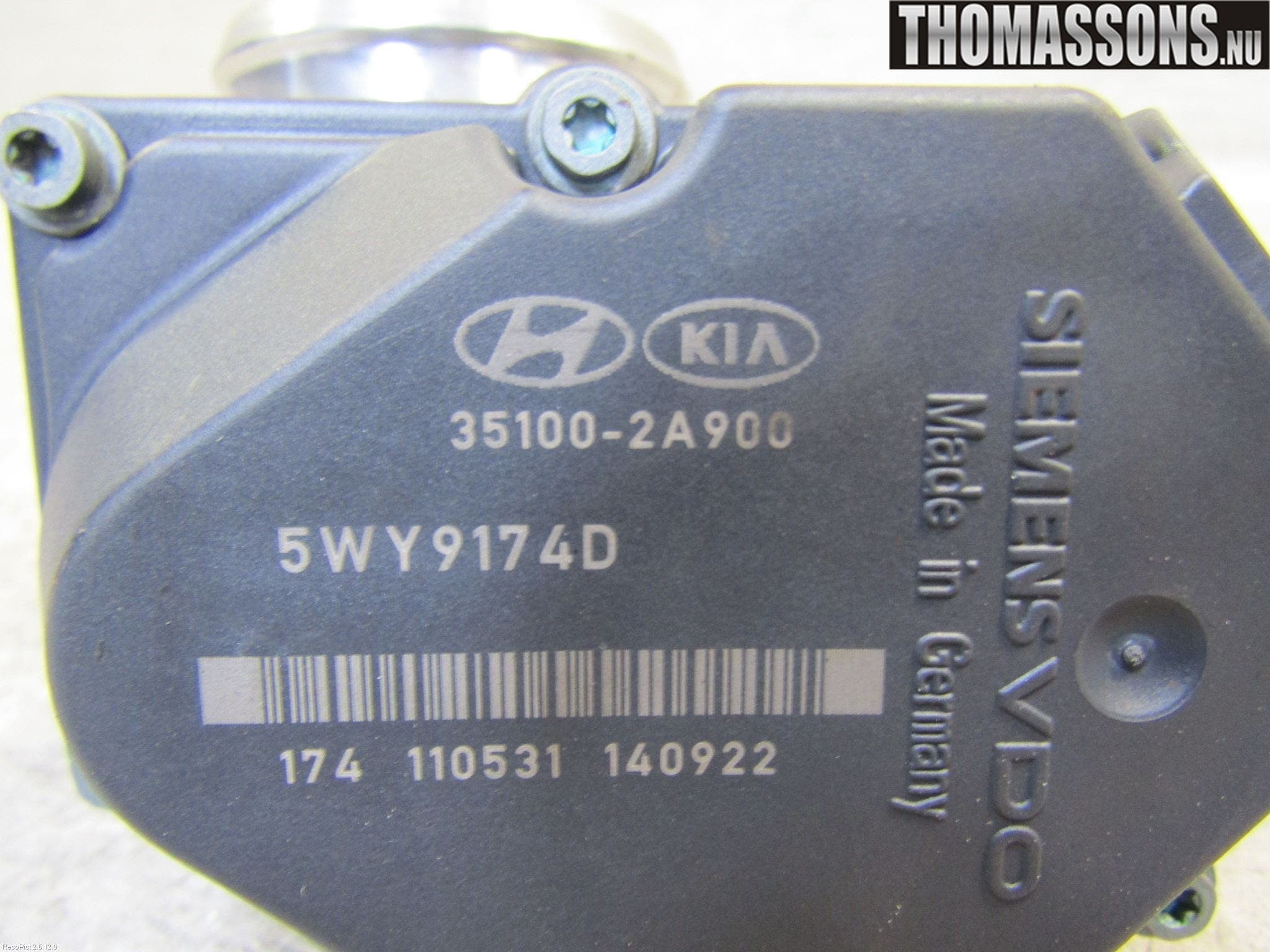 Hyundai i30 FD 07-12 Injspjällhus