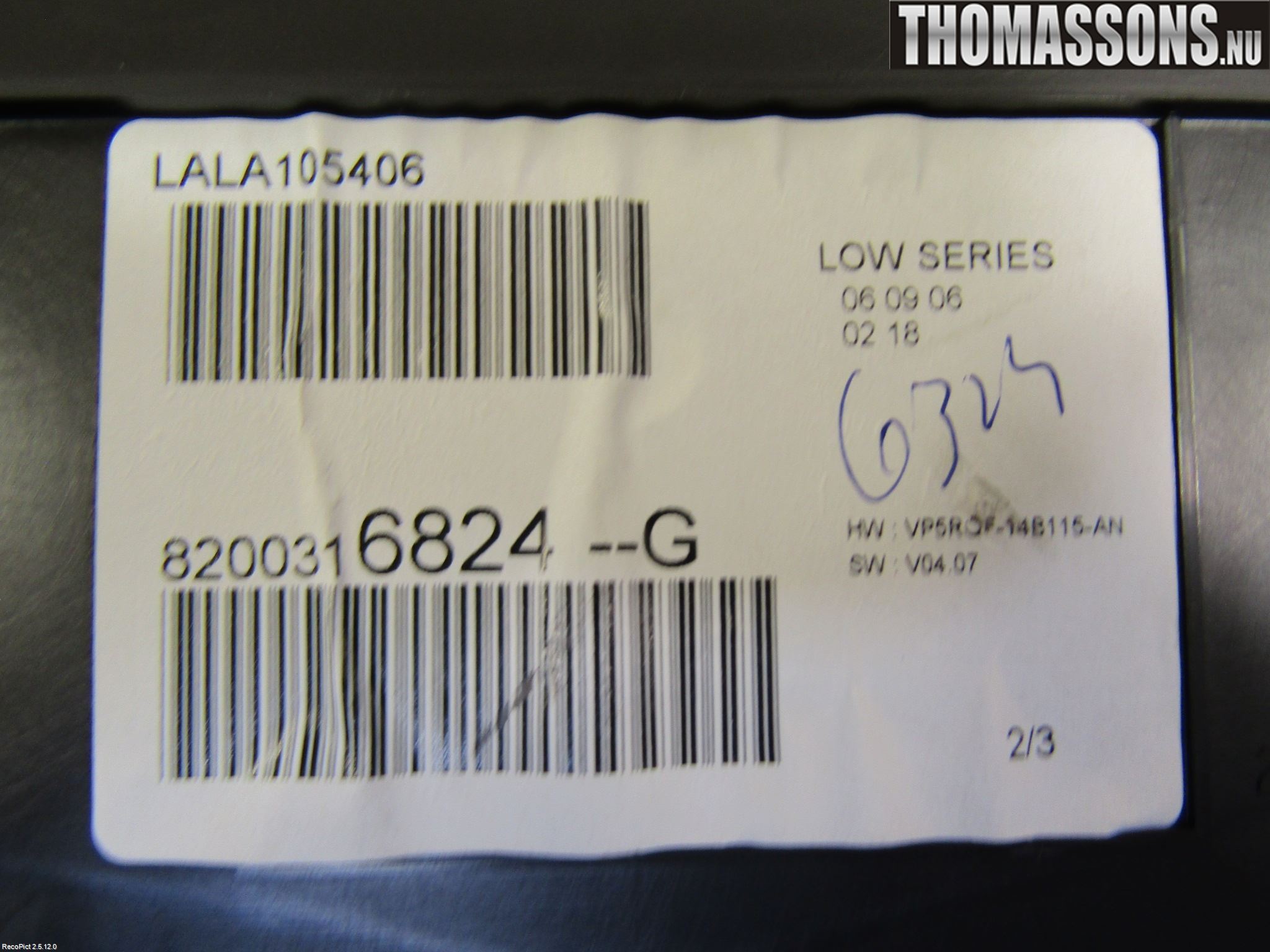 Renault CLIO III  06-09 Instrument Komb