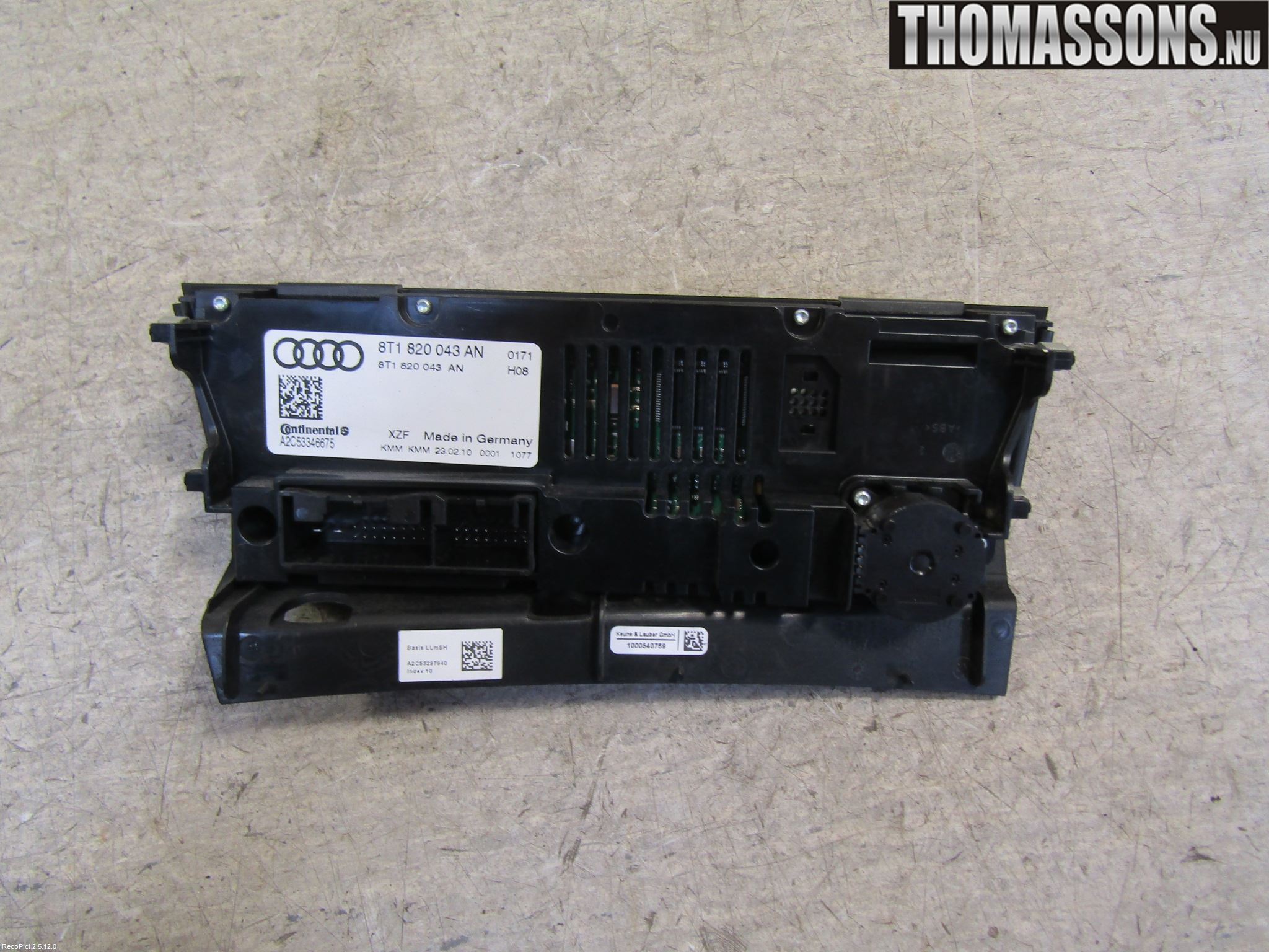 Audi A5 07-16 Ac Styrenhet Ac Manöveren