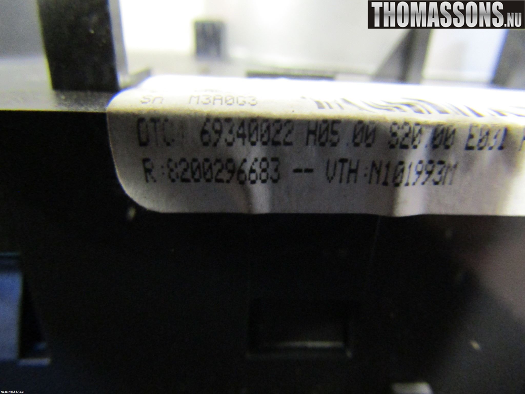 Renault CLIO III  09-12 Ac Styrenhet Ac Manöveren