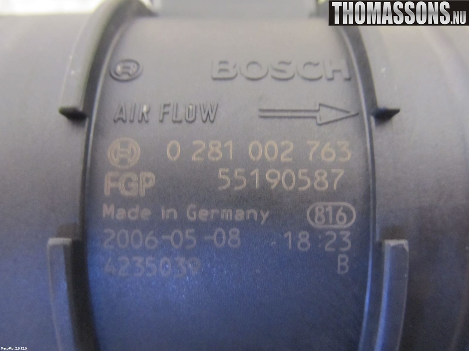 Fiat DUCATO 07-15 Injluftmassamätare