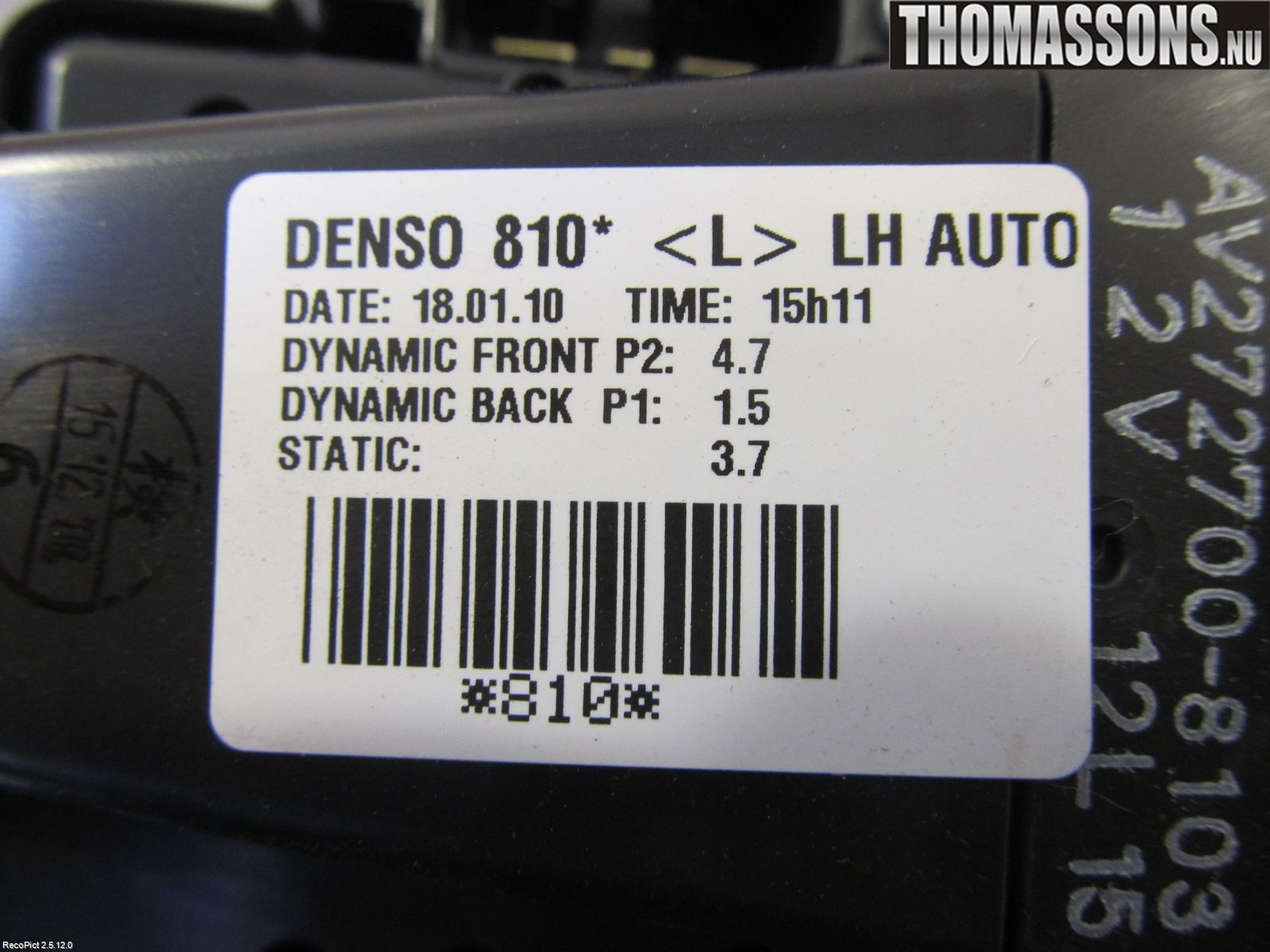 Toyota AURIS 10-12 Värmefläkt