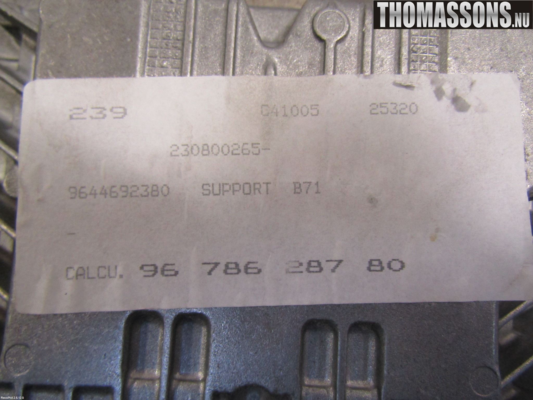 Citroen C4 II 11-18 Styrenhet Insprut Bensin