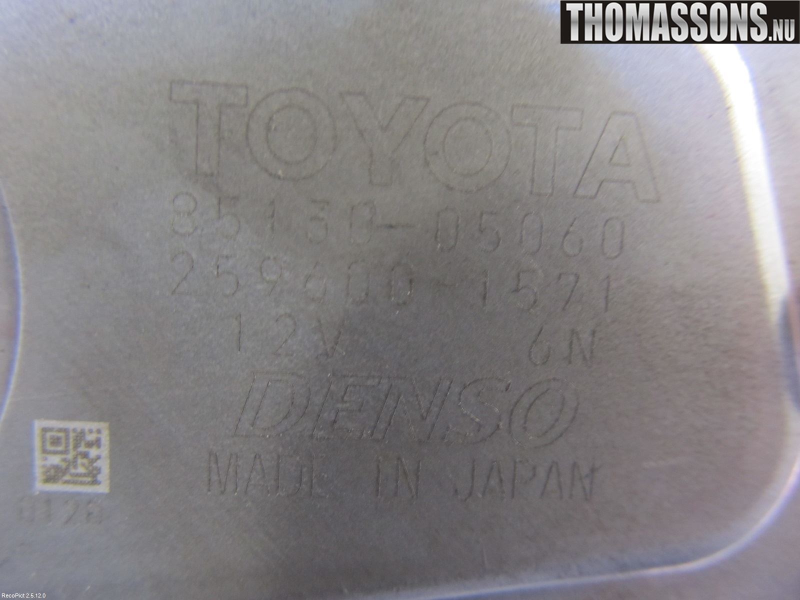 Toyota AVENSIS 09-15 Torkarmotor Baklucka