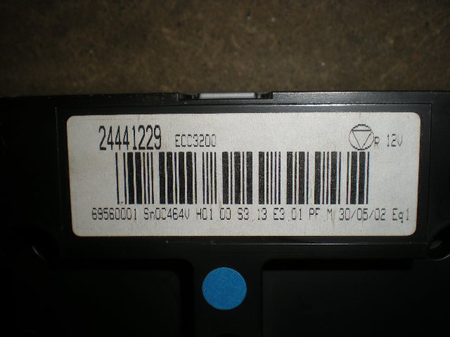 Opel VECTRA C 02-05 Ac Styrenhet Ac Manöveren