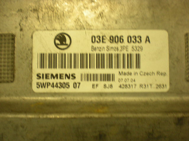 Skoda FABIA 99-07 Styrenhet Insprut Bensin