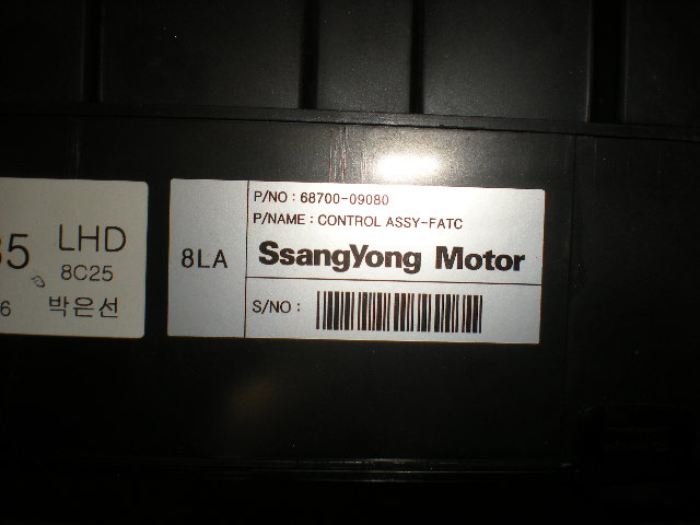 SsangYong SSANG YONG ACTYON/SPORT 06-17 Ac Styrenhet Ac Manöveren