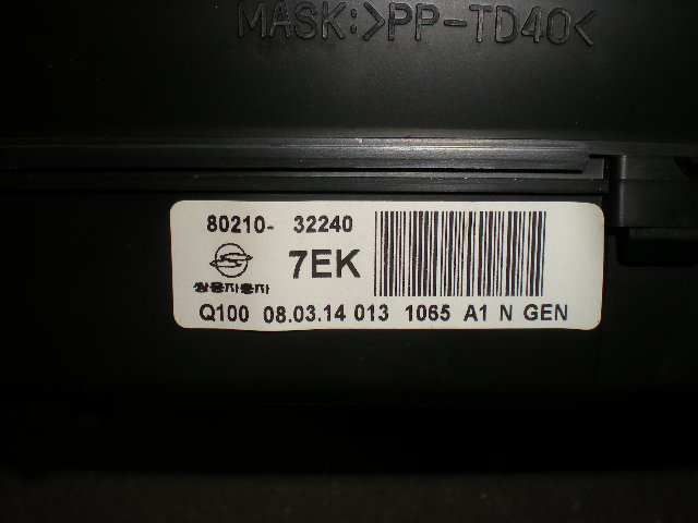 SsangYong SSANG YONG ACTYON/SPORT 06-17 Instrument Komb
