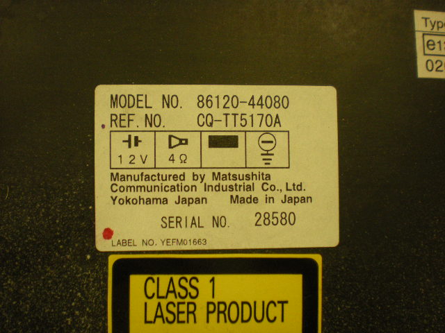 Toyota AVENSIS VERSO Cd Radio - Multimediapanel