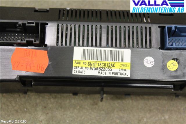 Ford FOCUS     04-07 Ac Styrenhet Ac Manöveren