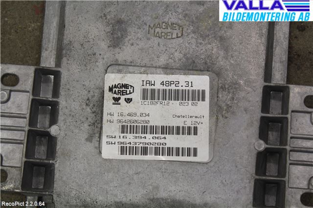 Citroen C5 -04 Styrenhet Insprut Bensin