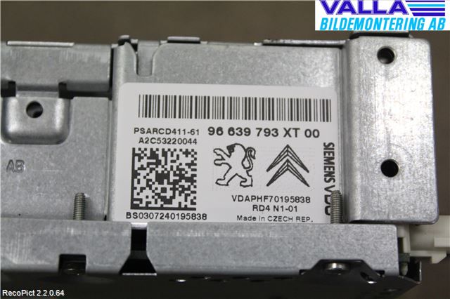 Peugeot 207 Cd Radio - Multimediapanel