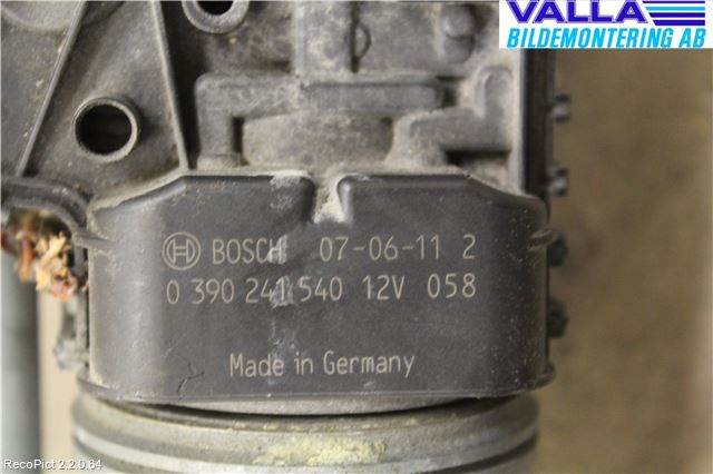 Peugeot 207 Torkarmotor Vindruta