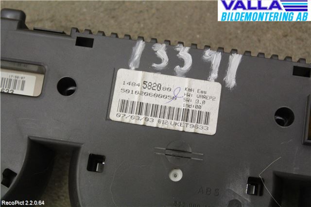 Peugeot 807 Instrument Komb